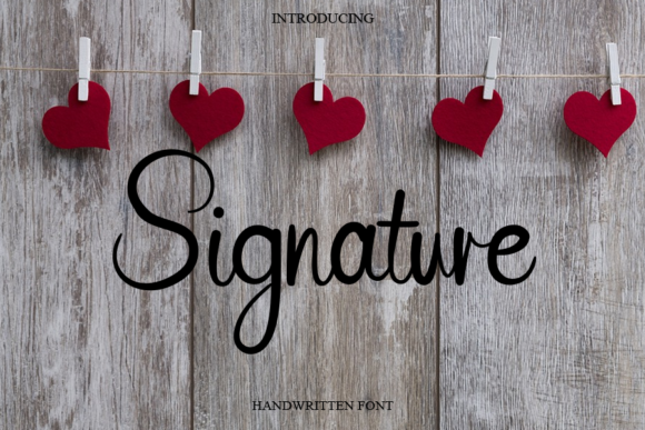 Signature Font Signature Font Poster 1