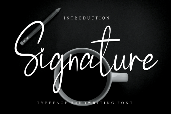 Signature Font Signature Font Poster 1