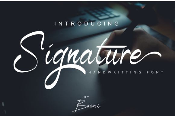Signature Font Poster 1