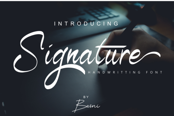 Signature Font Signature Font Poster 1