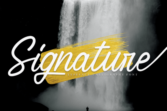 Signature Font Poster 1