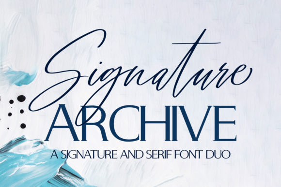 Signature Archive Font Poster 1