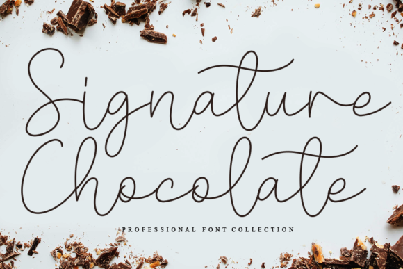 Signature Chocolate Font Poster 1