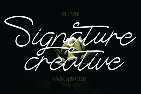 Signature Creative Font Poster 1