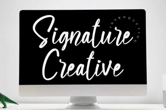 Signature Creative Font Poster 1