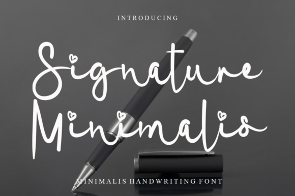 Signature Minimalis Font Poster 1