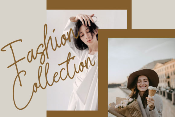 Signature Present Font Poster 3