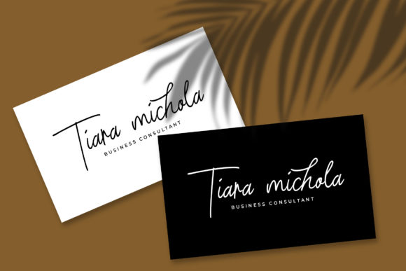 Signature Present Font Poster 5