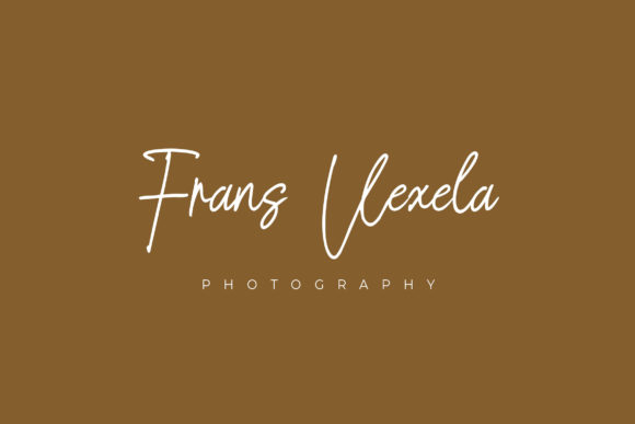 Signature Present Font Poster 7