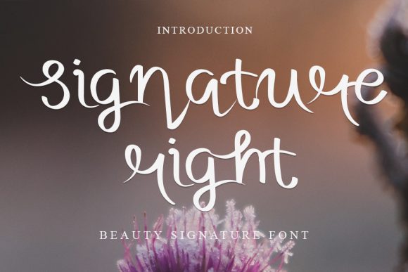 Signature Right Font