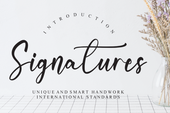 Signatures Font Poster 1