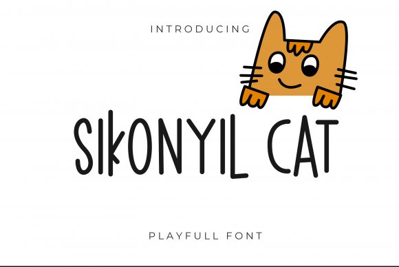 Sikonyil Cat Font Poster 1