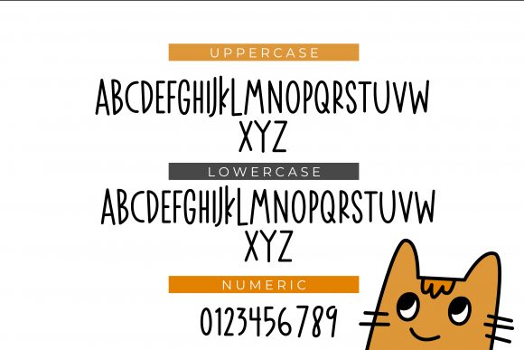 Sikonyil Cat Font Poster 3