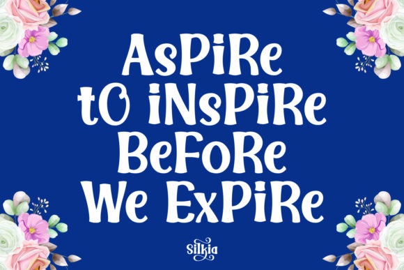 Silkia Font Poster 3