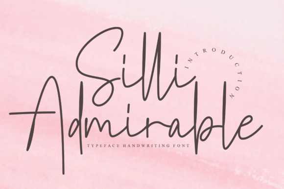 Silli Admirable Font Poster 1