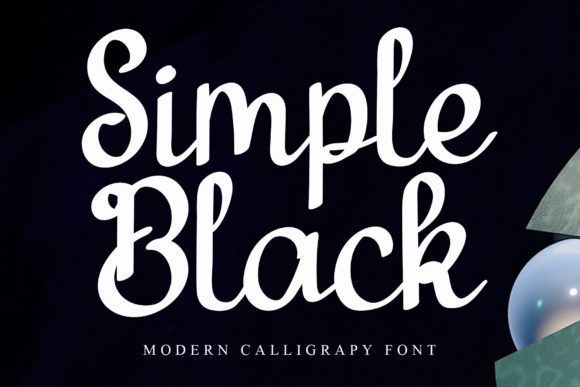Simple Black Font Poster 1