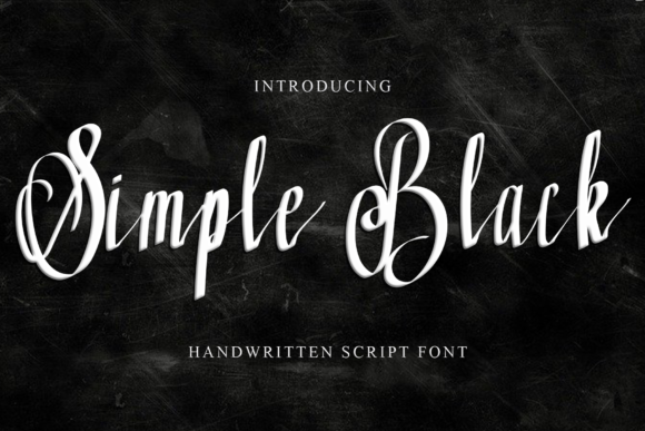 Simple Black Font Poster 1