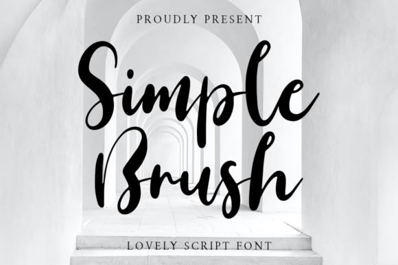 Simple Brush Font Poster 1