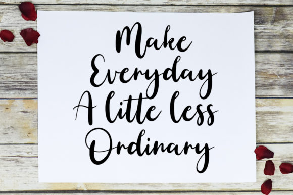 Simple Brush Font Poster 2