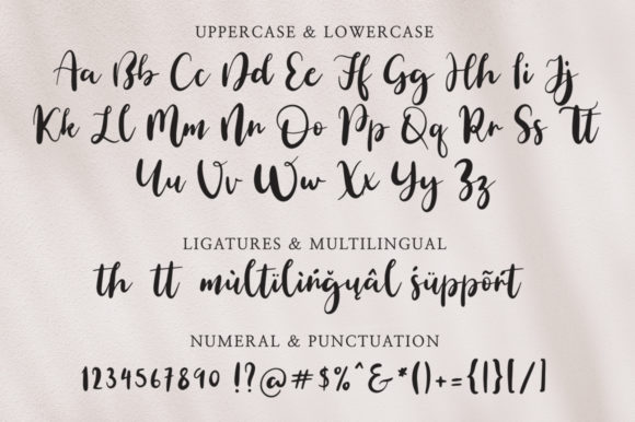 Simple Brush Font Poster 7