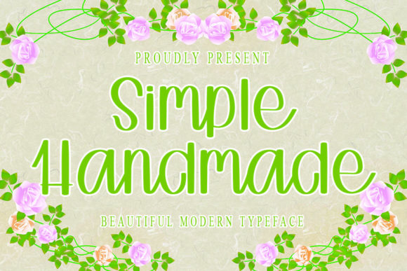 Simple Handmade Font Poster 1