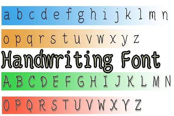 Simple Handwriting Font Simple Handwriting Font Poster 1