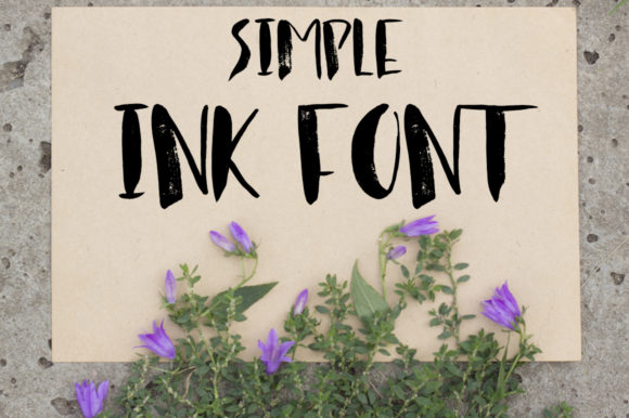 Simple Ink Font Poster 1