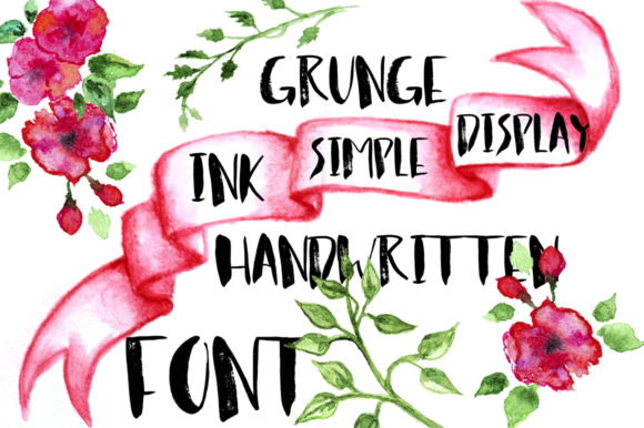 Simple Ink Font Poster 2