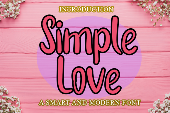 Simple Love Font Poster 1