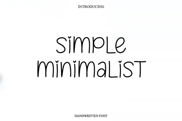 Simple Minimalist Font Poster 1