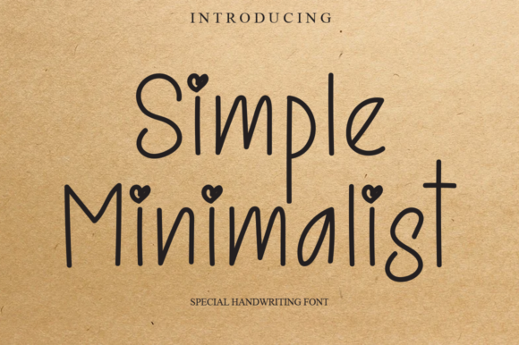 Simple Minimalist Font