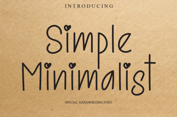 Simple Minimalist Font Simple Minimalist Font Poster 1