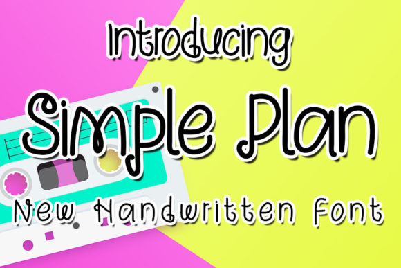 Simple Plan Font Poster 1