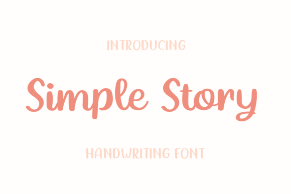 Simple Story Font Poster 1