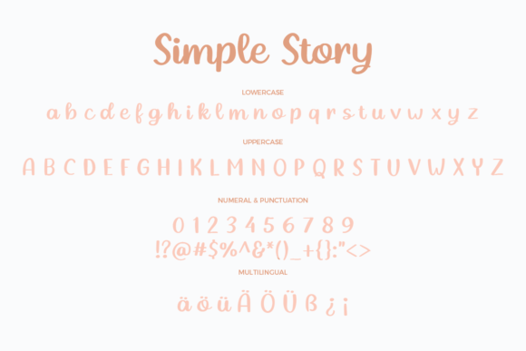 Simple Story Font Poster 3