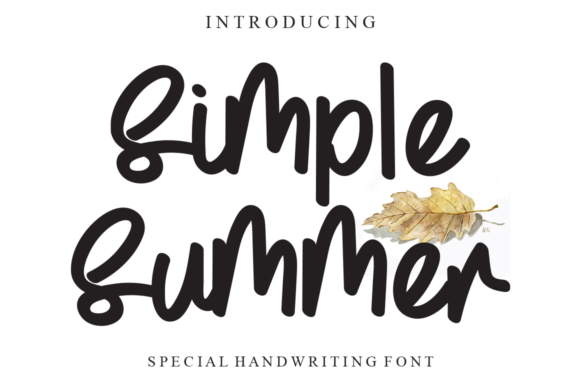 Simple Summer Font