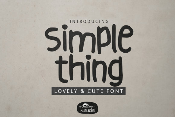 Simple Thing Font Poster 1