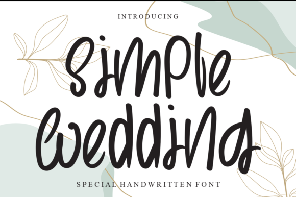 Simple Wedding Font Poster 1