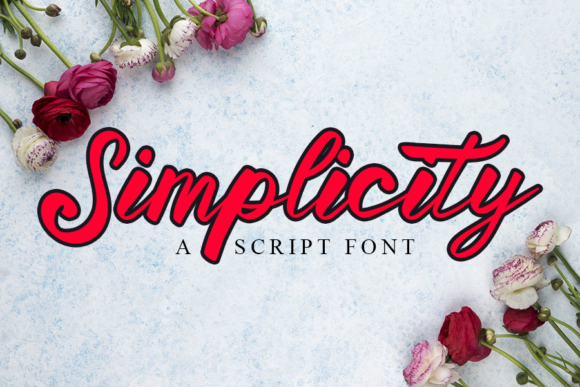 Simplicity Font Poster 1