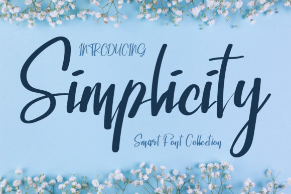 Simplicity Font Poster 1