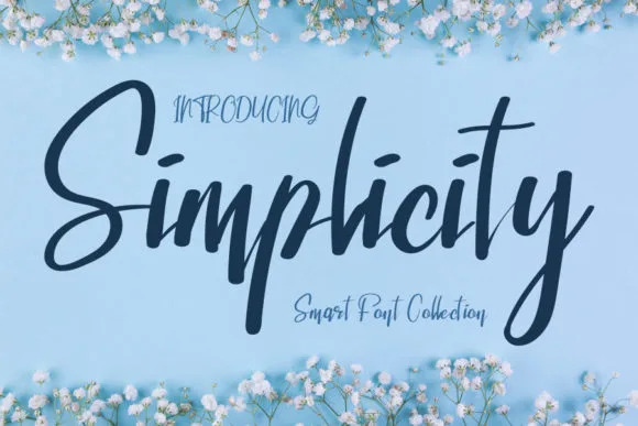 Simplicity Font Poster 1