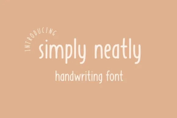 Simply Neatly Font Simply Neatly Font Poster 1