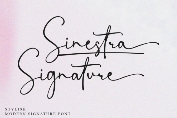Sinestra Signature Font Poster 1
