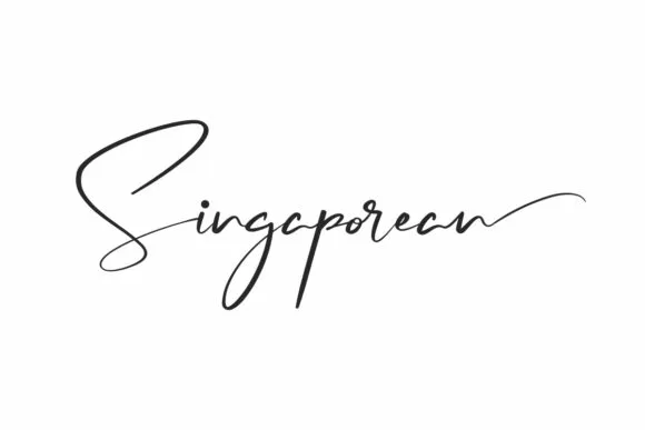 Singaporean Font Singaporean Font Poster 1