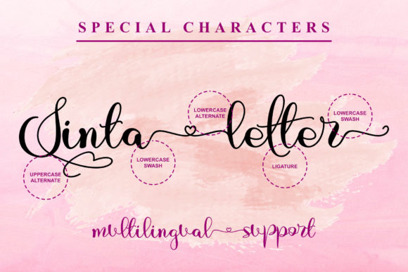 Sinta Letter Font Poster 8