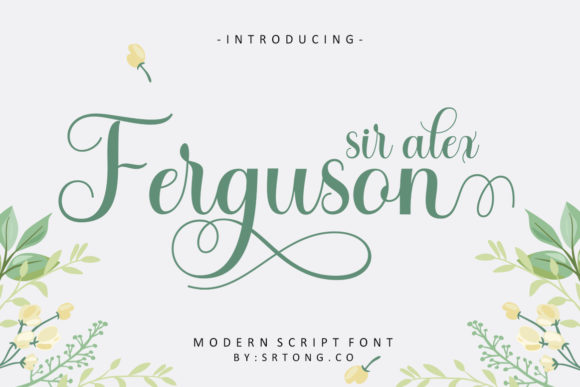 Sir Alex Ferguson Font Poster 1