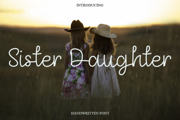 Sister Daughter Font Poster 1