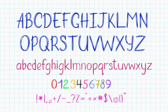 Sketchy Pencil Font Poster 5