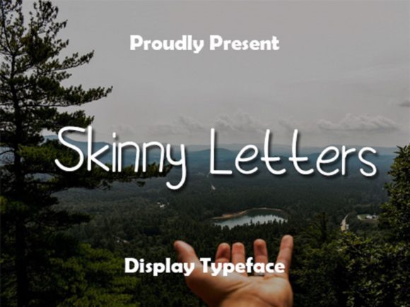 Skinny Letters Font Poster 1