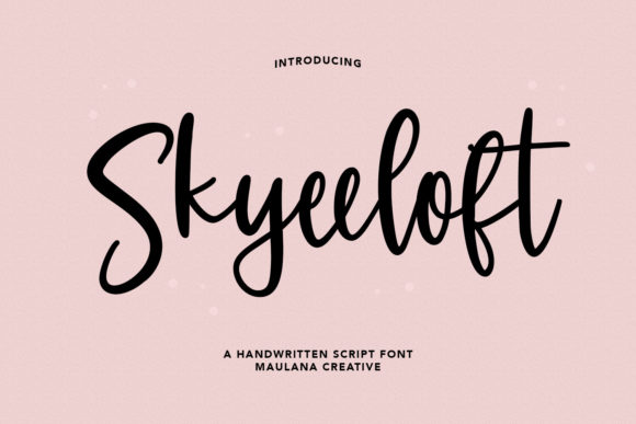 Skyeeloft Font Poster 1